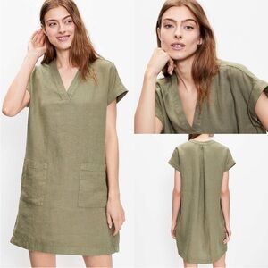 LOU & GRAY Linen V-Neck Tunic Dress